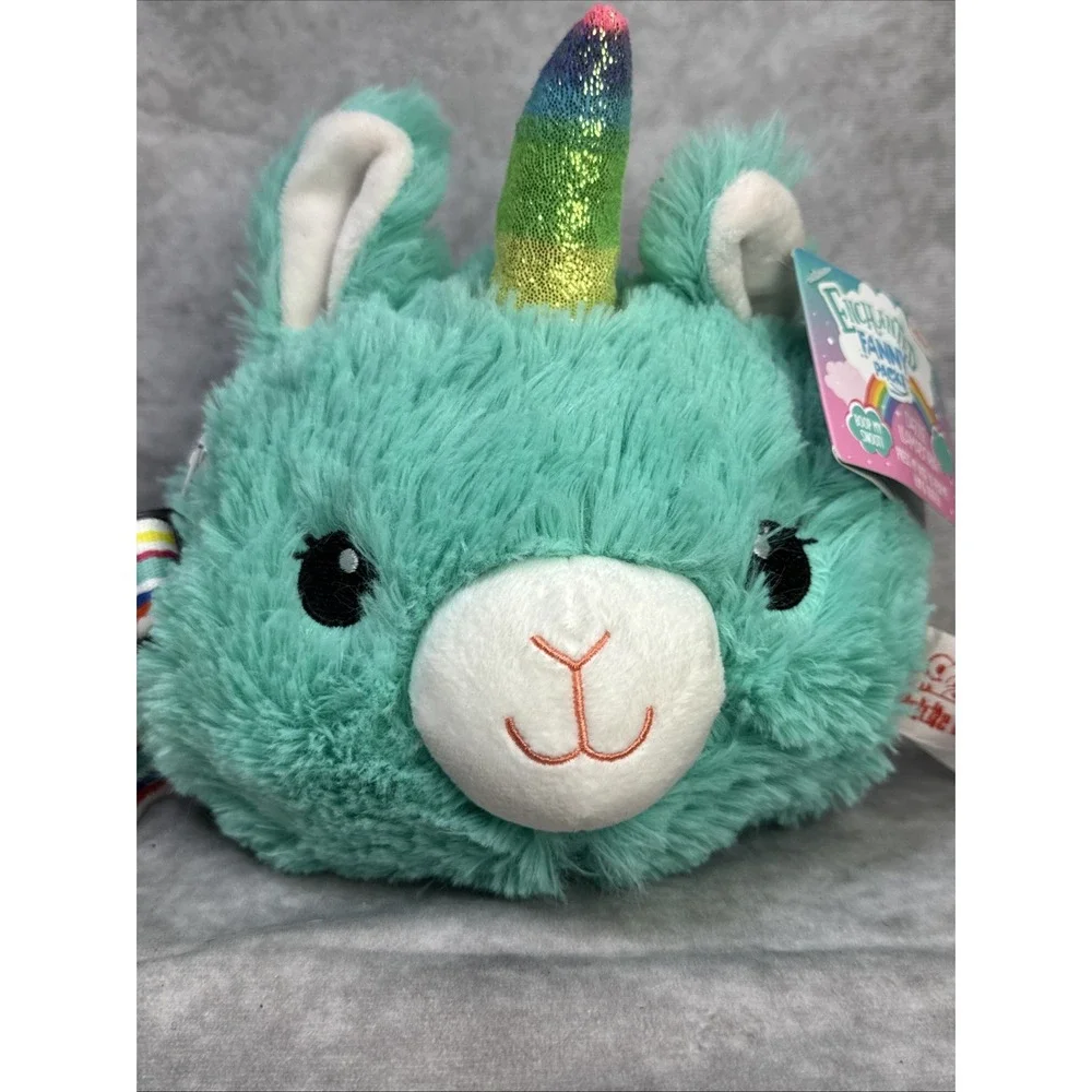 Cuddle Barn Dazzle Llama Unicorn Purse Fanny Pack‎ Enchanted Plush Sound NWT